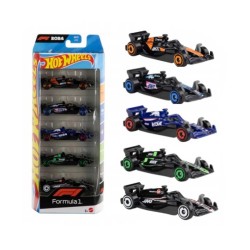 312511 HOT WHEELS FORMUŁA 1, 5-PAK BOLIDÓW RACE KOLEKCJONERSKIE F1 5 AUTEK