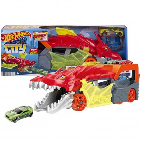 916386 HOT WHEELS SMOK TRANSPORTER AUTEK WYRZUTNIA + AUTKO