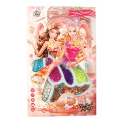 406008 ZESTAW PIĘKNOŚCI KORALIKI DO NAWLEKANIA KSIĘZNICZKI DROMADER