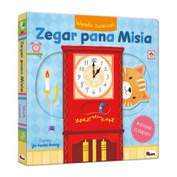 816243 WESOŁE ZWIERZAKI ZEGAR PANA MISIA KSIĄŻECZKA Z RUCHOMYMI ELEMENTAMI MOREX
