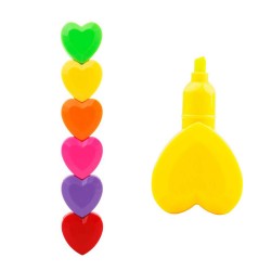 038433 HAPPY COLOR ZAKREŚLACZE SERCA 6 KOLORÓW GDD