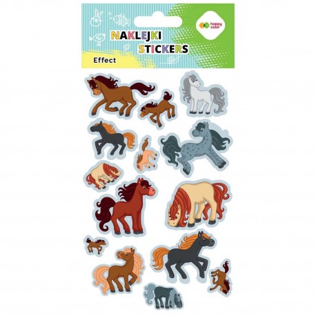 9026690HAPPY COLOR NAKLEJKI WIELOKROTNEGO UŻYTKU KONIKI 20x10 GDD