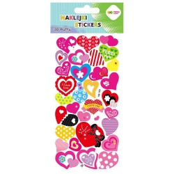 036958 HAPPY COLOR NAKLEJKI 3D SERCA 2 10X20CM GDD