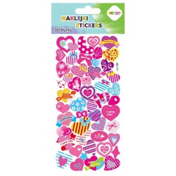 036996 HAPPY COLOR NAKLEJKI 3D SERCA 4 10X20CM GDD