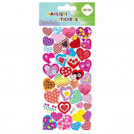 037016 HAPPY COLOR NAKLEJKI 3D SERCA 5 10X20CM GDD