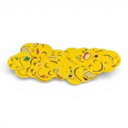 704004 NAKLEJKI Z PIANKI - BUŹKI UŚMIECHY ŻÓŁTE 40 szt. BREWIS