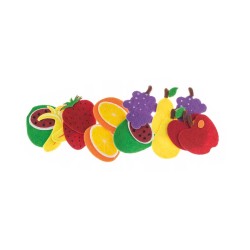 681676 NAKLEJKI Z FILCU OWOCE 14 szt. BREWIS