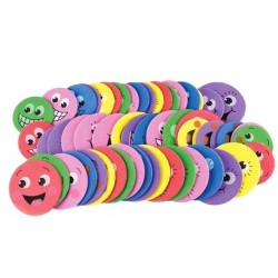 681072 NAKLEJKI Z PIANKI KOLOROWE BUŹKI 54 SZTUKI BREWIS