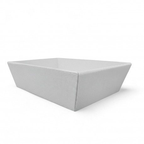 961533 KOSZ PREZENTOWY KRAFT BIAŁY OP-KW-1 21x17x7 cm PAW S.C.