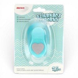 700167 DZIURKACZ OZDOBNY SERCE 2,5 cm BREWIS