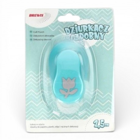 700341 DZIURKACZ OZDOBNY TULIPAN 2,5 cm BREWIS
