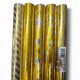 748942 PAPIER PREZENTOWY OZDOBNY ZŁOTY METALICZNY MIX WZORÓW 200x70 POLMAK