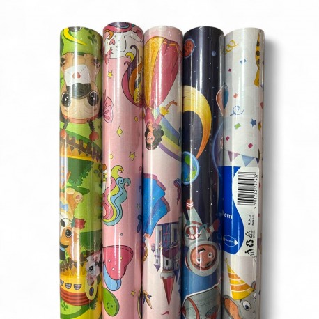 757487 PAPIER PREZENTOWY OZDOBNY MOTYW BAJKOWY 200x70 POLMAK