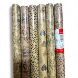 717294 PAPIER OZDOBNY 2m x 70 cm MIX WZORÓW 2 PAW S.C.