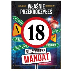 798263 KARNET KARTKA URODZINY 18 MANDAT ARMIN STYLE
