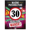 798270 KARNET KARTKA URODZINY 30 MANDAT ARMIN STYLE