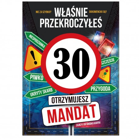 798287 KARNET KARTKA URODZINY 30 MANDAT ARMIN STYLE