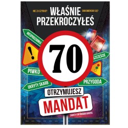 798362 KARNET KARTKA URODZINY 80 MANDAT ARMIN STYLE