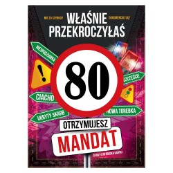 798379 KARNET KARTKA URODZINY 50 MANDAT ARMIN STYLE