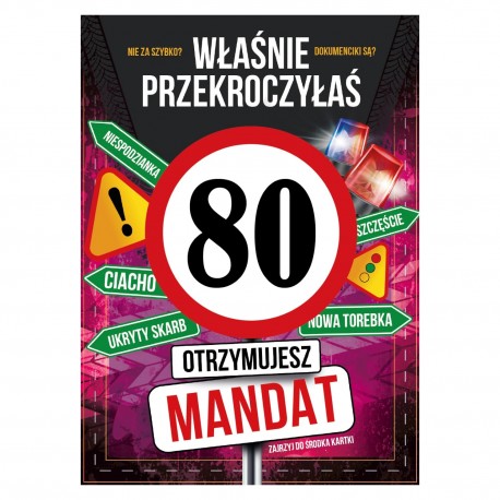 798379 KARNET KARTKA URODZINY 50 MANDAT ARMIN STYLE