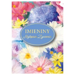 798034 KARNET KARTKA IMIENINY NAJLEPSZE ŻYCZENIA KWIATY ARMIN STYLE