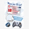 792056 KARNET KARTKA MASZ JUŻ 18 LAT SŁUCHAWKI DOWÓD PAD ARMIN STYLE