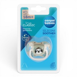 177427 CANPOL SMOCZEK USPOKAJAJĄCY SILIKONOWY 18M+ OKRĄGŁY LENIWIEC