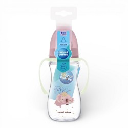 881693 CANPOL BUTELKA SZEROKA ANTYKOLKOWA ZE ŚWIECĄCYMI UCHWYTAMI EASYSTART 300ML SLEEPY KOALA