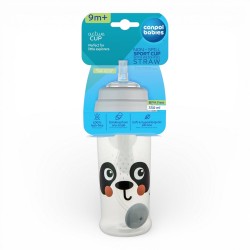 890244 CANPOL BABIES BIDON NIEKAPEK Z RURKĄ I ODWAŻNIKIEM PANDA