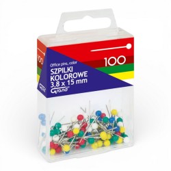 276478 SZPILKI KOLOROWE 3,8X15MM 100 GRAND T4 KW TRADE