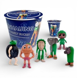 036334 FIGURKA W KUBEŁKU BRELOK ZAWIESZKA BRAIN ROT MIX KUBEŁEK