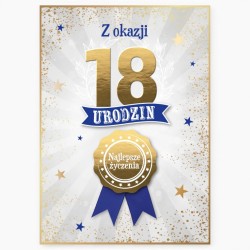 798584 KARNET KARTKA Z OKAZJI 18 URODZIN ARMIN STYLE