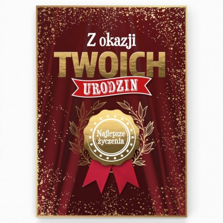 798720KARNET KARTKA Z OKAZJI TWOICH URODZIN ARMIN STYLE