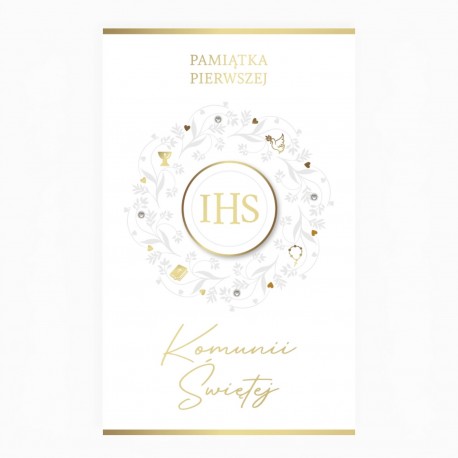 790496 KARNET PAMIĄTKA PIERWSZEJ KOMUNII ŚWIĘTEJ ARMIN STYLE