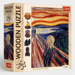 20252 TREFL PUZZLE 200 EL. DREWNIANE KRZYK EDVARD MUNCH