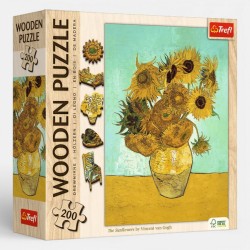 20249 TREFL PUZZLE 200 EL. DREWNIANE SŁONECZNIKI VINCENT VAN GOGH