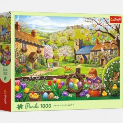 10977 TREFL PUZZLE 1000 el. SPOSZUKIWACZE WIELKANOCNYCH JAJEK