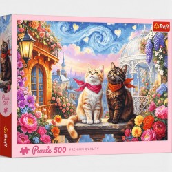 37553 TREFL PUZZLE 500EL ZAKOCHANE KOTY