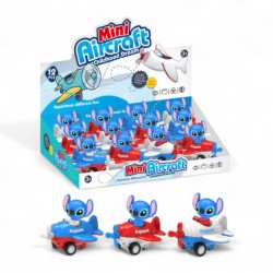 475199 SAMOLOT Z NAPĘDEM STWOREK 3 kol. DISPLAY BIGTOYS