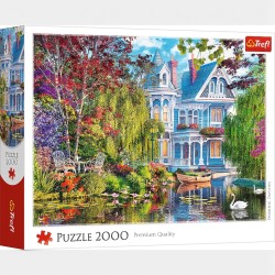 27129 TREFL PUZZLE 2000 el. DOM NAD JEZIOREM