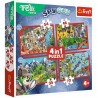 34675 TREFL PUZZLE 4W1 RODZINA TREFLIKÓW