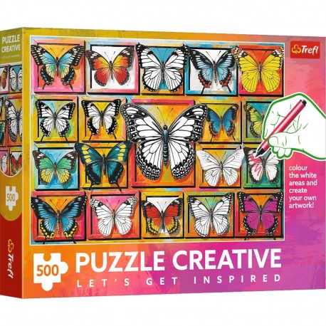 37561 TREFL PUZZLE 500EL. CREATIVE KOLEKCJA MOTYLI