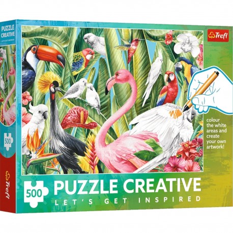 37564 TREFL PUZZLE 500EL. CREATIVE RAJSKIE PTAKI