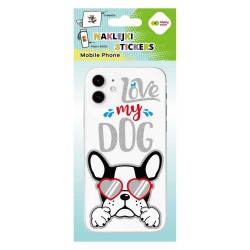 035708 HAPPY COLOR NAKLEJKI NA TELEFON LOVE MY DOG GDD