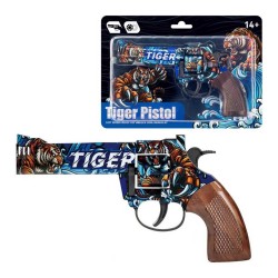 120641 METALOWY PISTOLET NA SPŁONKE KAPISZONY GRAFITI TIGER TRIFOX