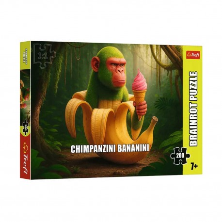 13365 TREFL PUZZLE 200 el. BRAINROTS. CHIMPANZINI BANANINI