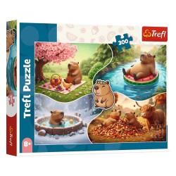 23052 TREFL PUZZLE 300 el. CZTERY PORY ROKU Z KAPIBARAMI