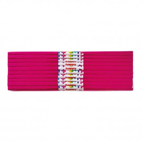 011184 HAPPY COLOR BIBUŁA MARSZCZONA RÓŻOWA AMARANTOWA 10 ROLEK 25x200cm GDD