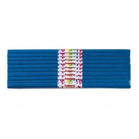 011207 HAPPY COLOR BIBUŁA MARSZCZONA NIEBIESKA 10 ROLEK 25x200cm GDD