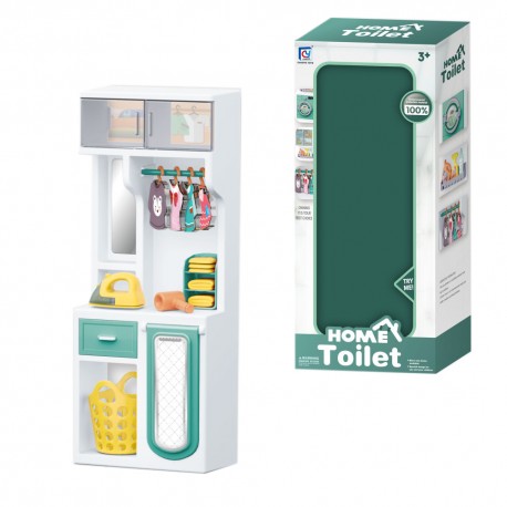 121079 ZESTAW MEBLI ŁAZIENKOWYCH - PRASOWANIE DLA LALEK ASKATO